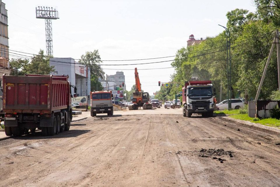 Ремонт Октябрьской: какие работы ведут в этом году на одной из популярных городских магистралей