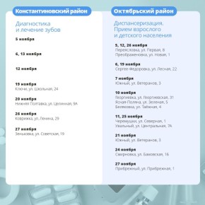 Мобильные бригады медиков совершат в ноябре 213 выездов в 18 муниципалитетов