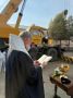 25 октября на территории Благовещенского епархиального управления (улица Калинина, 120 – Калинина – Заводская) состоялось значимое событие — были освящены купол и крест для строящегося храма