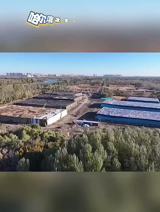 В Харбине открыли гигантский прошлогодний запас льда для строительства зимнего парка