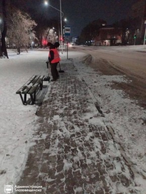 Сегодня ночью спецтехника ГСТК прошлась по центральным улицам города