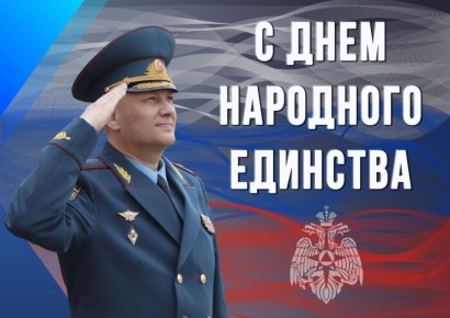 Поздравление начальника ГУ МЧС России по Амурской области с Днем народного единства