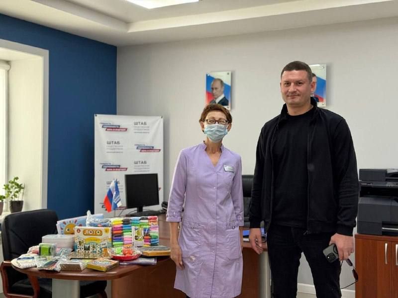 Депутат гордумы передал детской больнице наборы для творчества и досуга Депутат гордумы передал детской больнице наборы для творчества и досуга