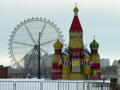 В областном центре в районе «Трибуны Холл» появилась копия Софийского собора, который находится в Харбине