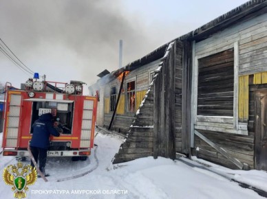 Пожар в селе Гудачи оставил без тепла социальные объекты