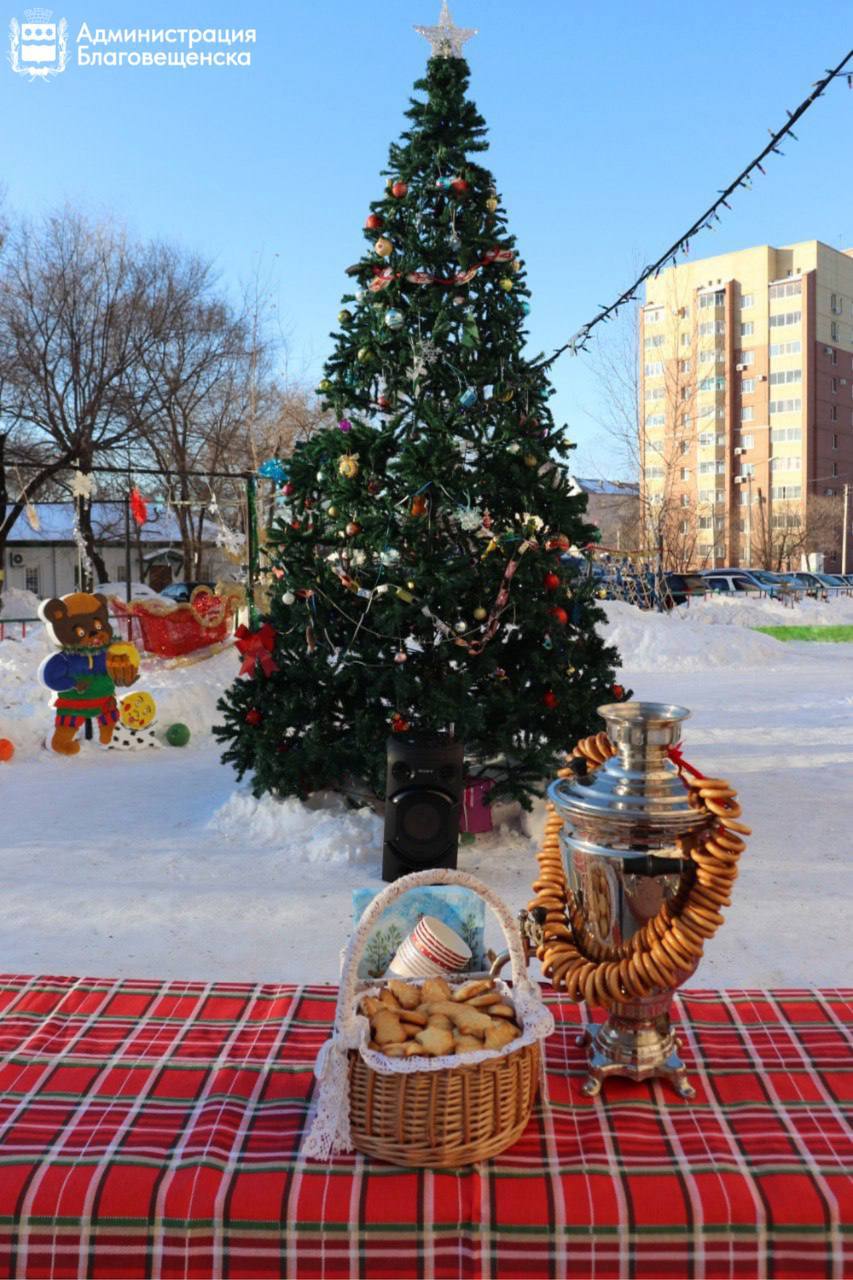 Жители Благовещенска могут выиграть 150 тысяч за украшение двора