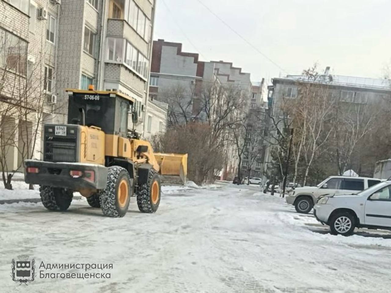 От снега и наледи очищено 96 % благовещенских дворов От снега и наледи очищено 96 % благовещенских дворов