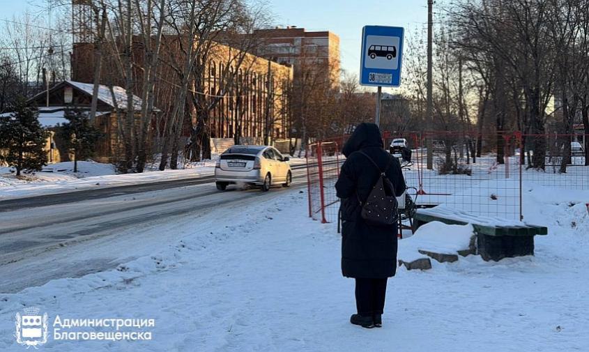 Благовещенцев интересует, оставят ли автобусную остановку на Пролетарской в районе ТРЦ «Острова»
