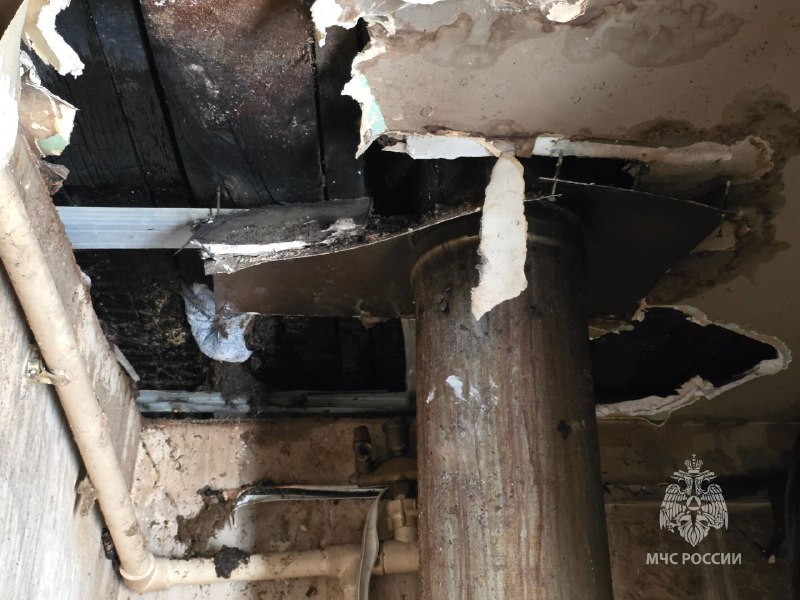 В селе Грибском пожарные тушили котельную, пристроенную к жилому дому