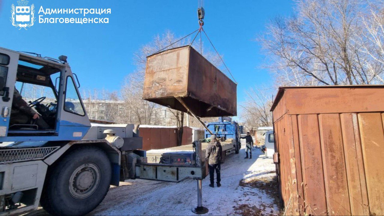 56 гаражей «нелегалов» демонтировали в Благовещенске с начала года