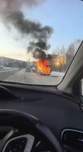 На улице Василенко произошло возгорание легкового автомобиля