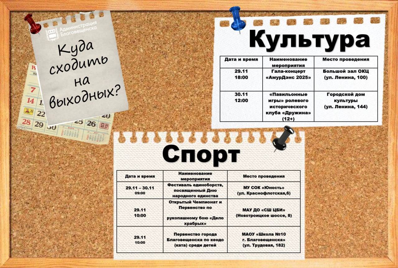 Куда сходить в выходные: подборка интересных мероприятий