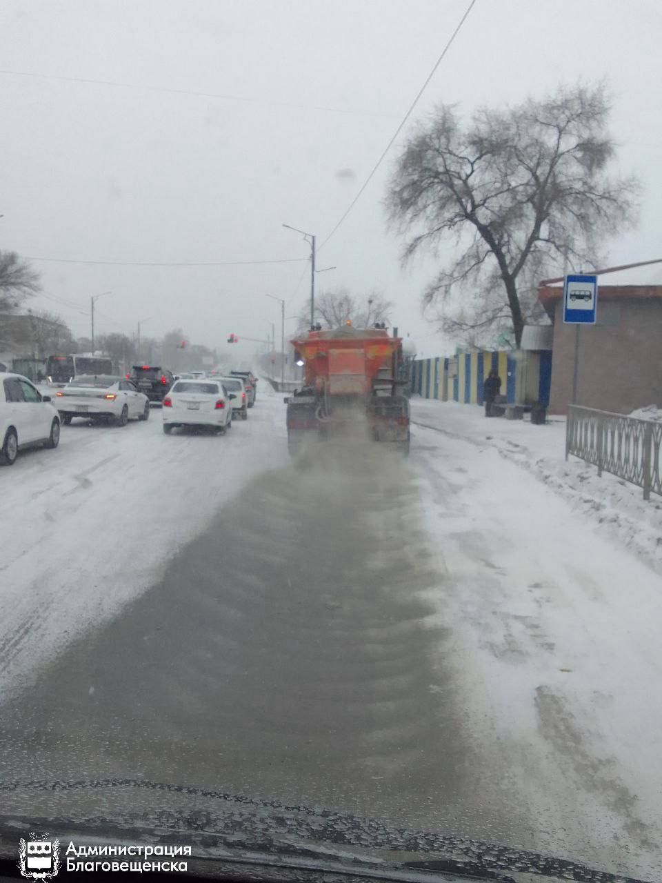 С началом снегопада сотрудники ГСТК перешли на усиленный режим