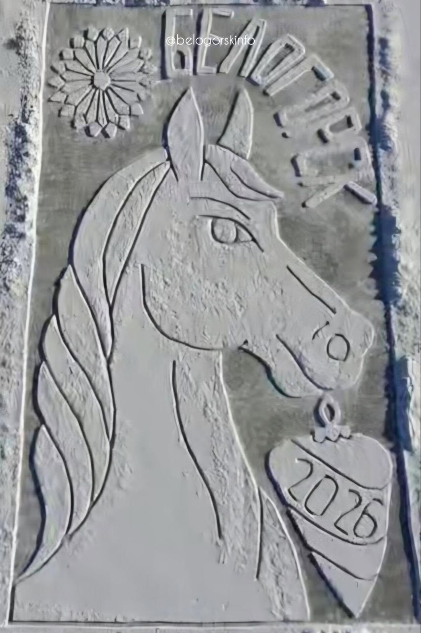 В Белогорске появилась первая ледовая открытка