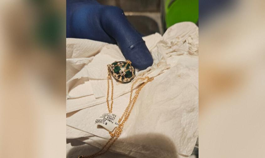 Не простое, а золотое: в Новой Зеландии похититель проглотил кулон в форме яйца Фаберже