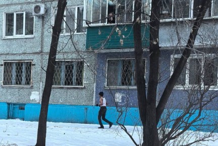 Благовещенск. Утро. -22 градуса