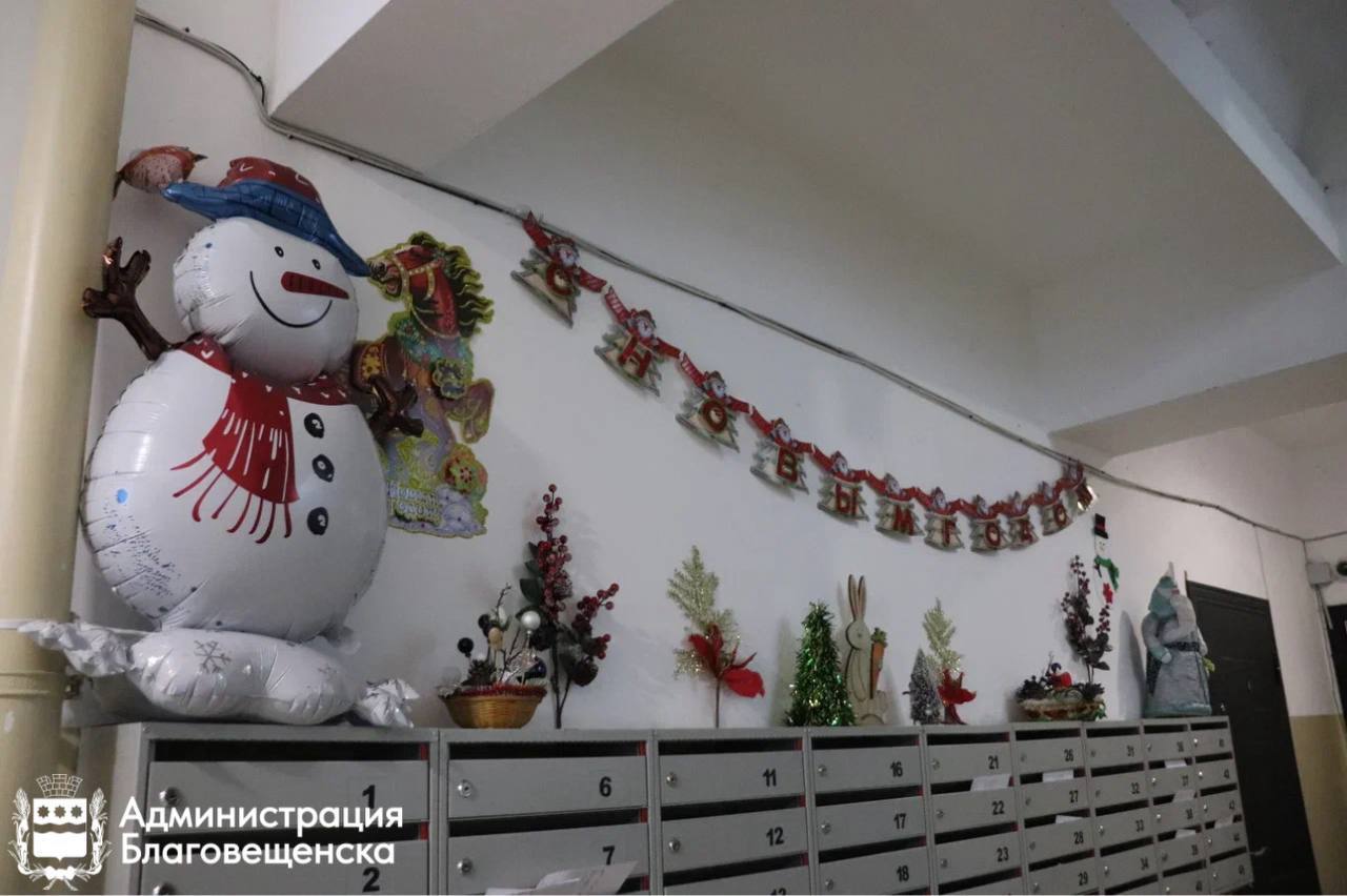 Как благовещенцы украшают свои дворы к новому году Как благовещенцы украшают свои дворы к новому году