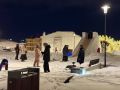 В Благовещенске открыли одну из снежных горок на площади и оригинально запретили кататься с холмов