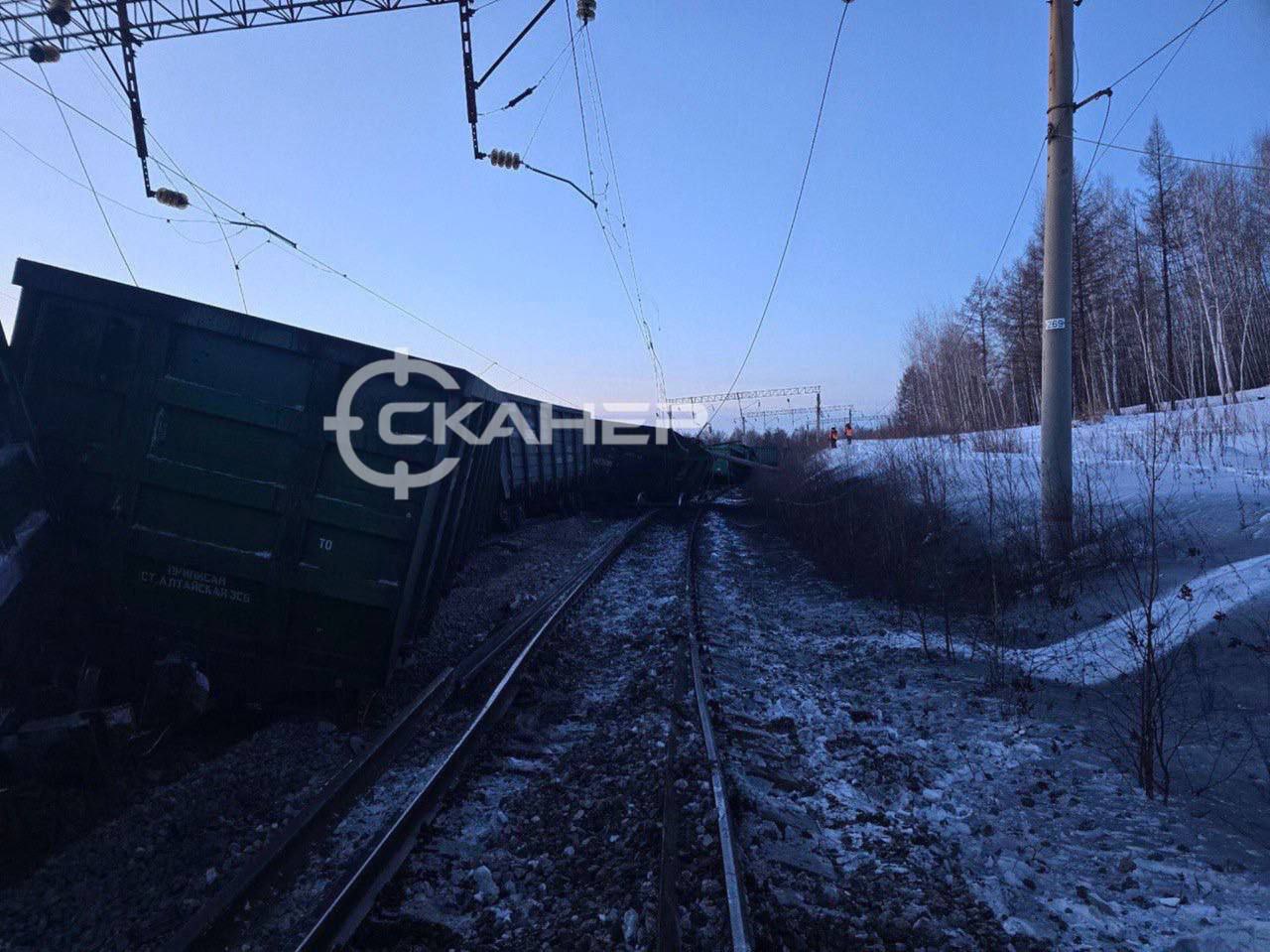 5 января в 15:01 по местному времени на перегоне Гудачи – Гонжа в Магдагачинском округе произошел сход вагонов грузового поезда 5 января в 15:01 по местному времени на перегоне Гудачи – Гонжа в Магдагачинском округе произошел сход вагонов грузового поезда