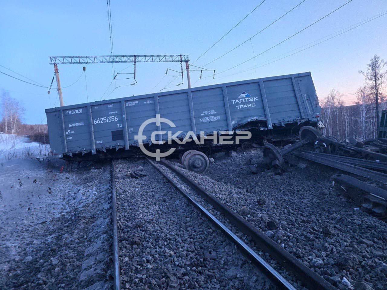 5 января в 15:01 по местному времени на перегоне Гудачи – Гонжа в Магдагачинском округе произошел сход вагонов грузового поезда 5 января в 15:01 по местному времени на перегоне Гудачи – Гонжа в Магдагачинском округе произошел сход вагонов грузового поезда