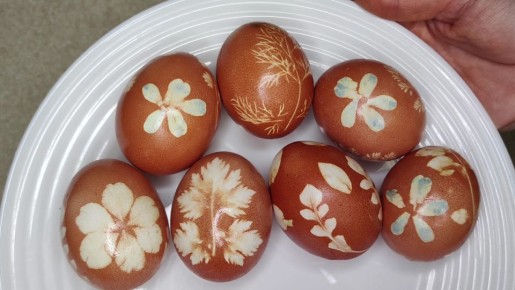 Праздники с улыбкой: как украсить пасхальные яйца с помощью луковой шелухи