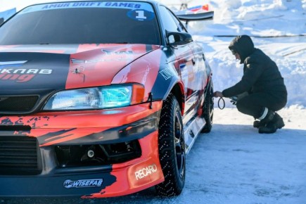 Участники дрифт-заезда от пресс-службы фестиваля «ЗимФестАмур» и АОТВ