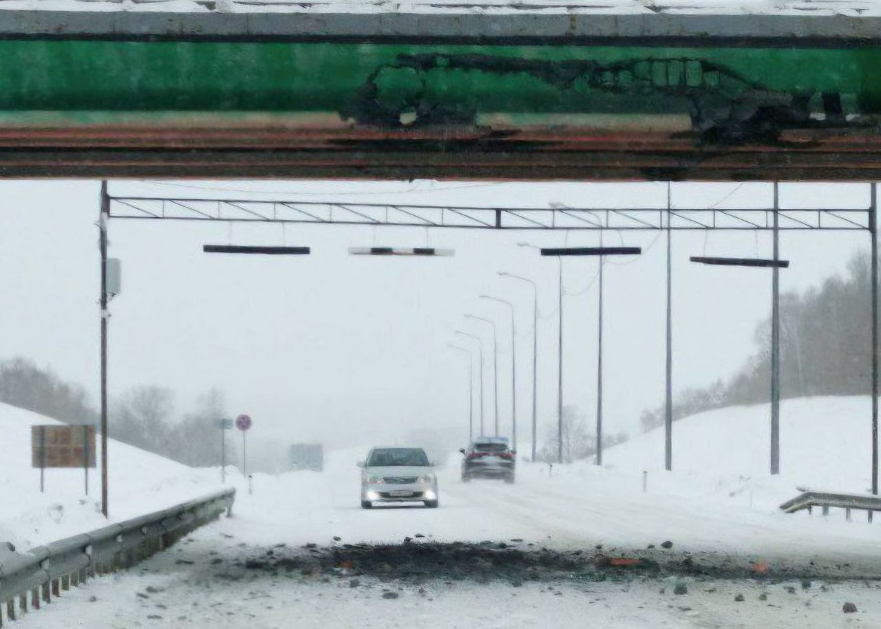Путепровод закрыли после аварии в районе пгт Серышево