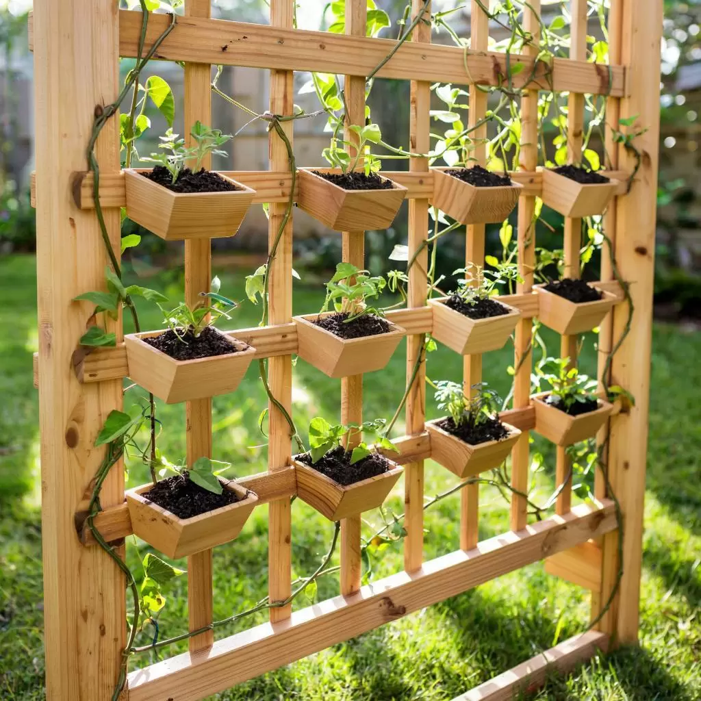 Садовый экран из вьющихся растений