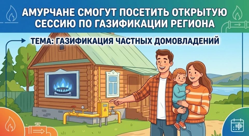 Амурчане смогут посетить открытую сессию «АмурЭкспо – 2026» по газификации региона, которая состоится 21 мая с 12 до 14 часов в малом зале ОКЦ