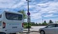 Парковка вдоль площади Ленина в дневное время для автобусов