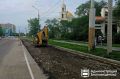 В Благовещенске начали обустраивать парковку на улице Дьяченко — вдоль храма Ксении Петербургской