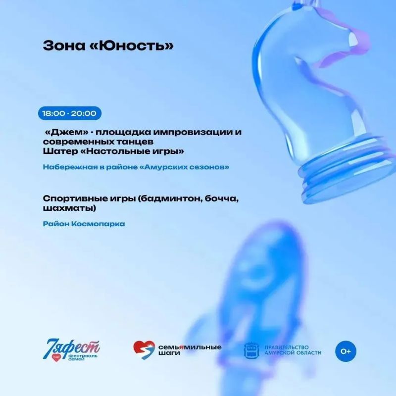 «7Яфест» в Благовещенске: 14 площадок, парад семей и велозабег ко Дню семьи, любви и верности «7Яфест» в Благовещенске: 14 площадок, парад семей и велозабег ко Дню семьи, любви и верности