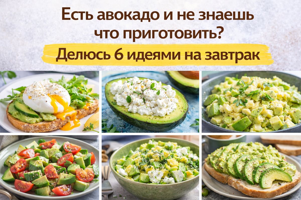 Секреты вкусного завтрака: 6 идей с авокадо