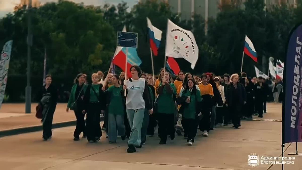 В Благовещенске в седьмой раз прошел Парад студенчества