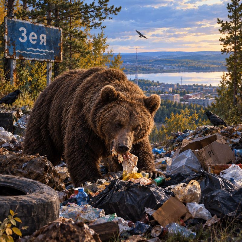 Амурская область переживает нашествие медведей
