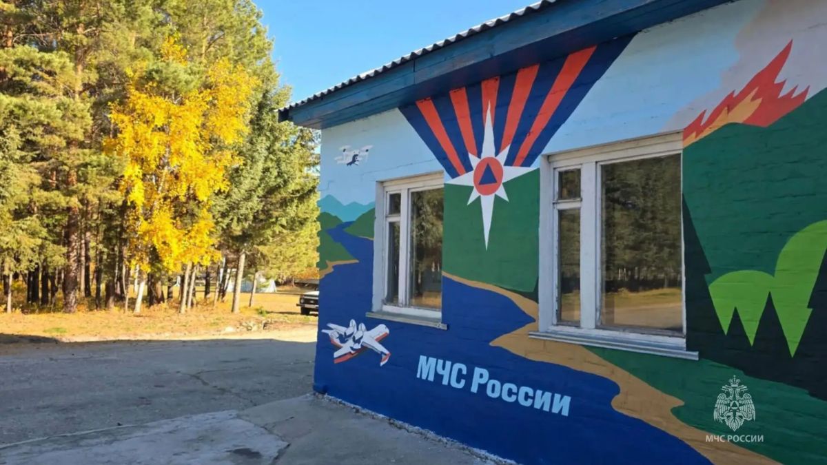 Зейский мурал пожарным-спасателям Зейский мурал пожарным-спасателям