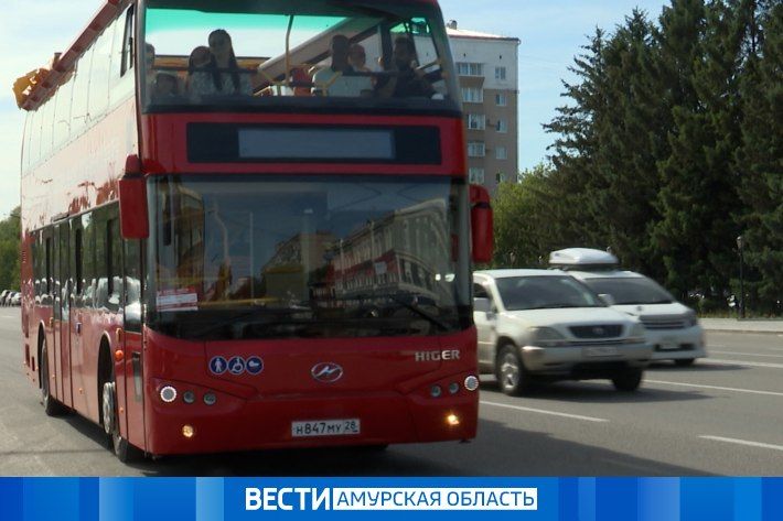 Двухэтажный автобус Благовещенска расширил программу: добавлены три новые экскурсии