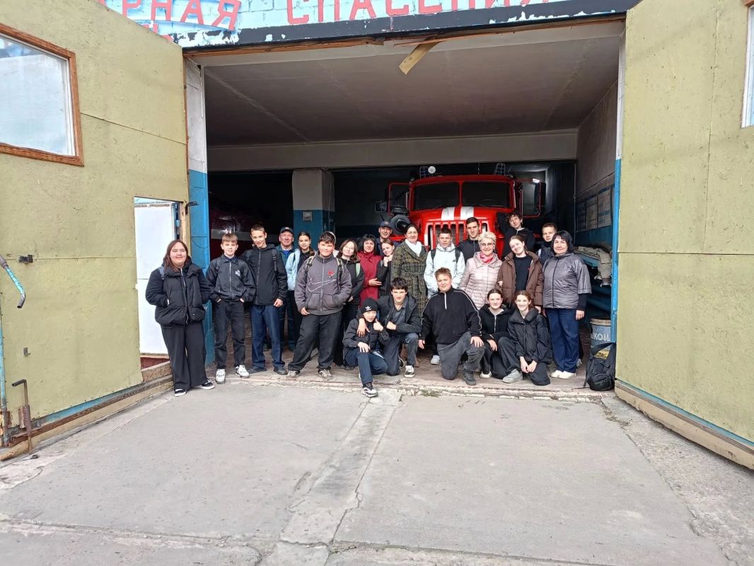 В Февральске состоялась экскурсия в пожарную часть №54 для учеников 7–8 классов
