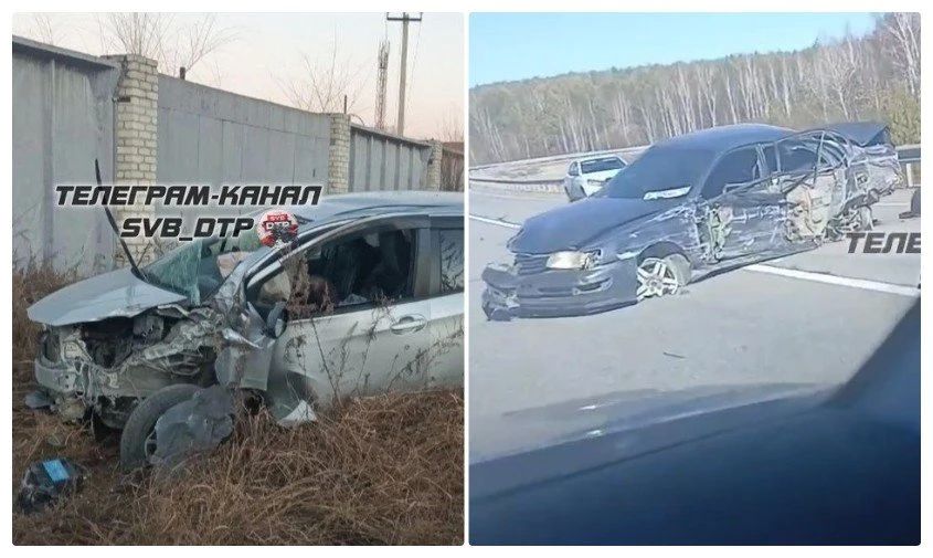 В Свободном женщина-водитель врезалась в столб, а на «федералке» столкнулись легковушка и грузовик