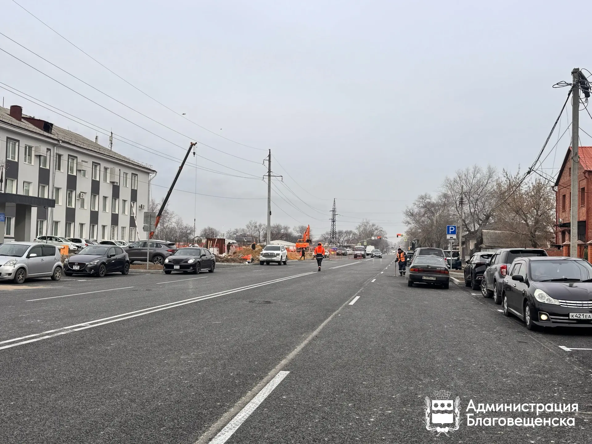 В Благовещенске после ремонта открывают для движения улицу Загородную