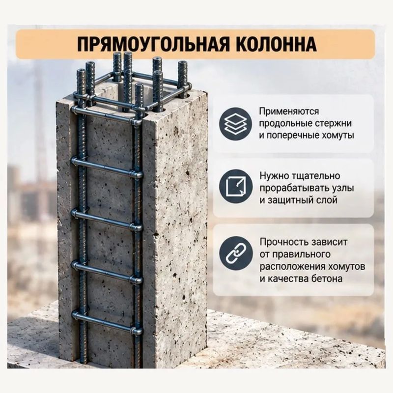 Почему в бетонной колонне столько арматуры? Почему в бетонной колонне столько арматуры?