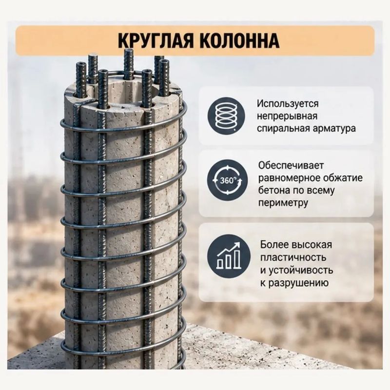 Почему в бетонной колонне столько арматуры? Почему в бетонной колонне столько арматуры?